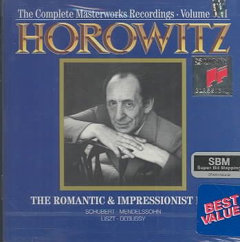 Horowitz The Complete Masterworks Recordings Volume VIII: The Romantic & Impressionist Era cover