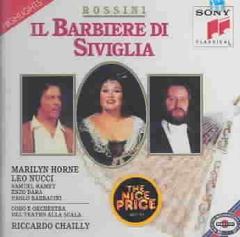 Rossini: Il barbiere di Siviglia / Horne, Nucci, Ramey, Dara; Chailly [Highlights] cover