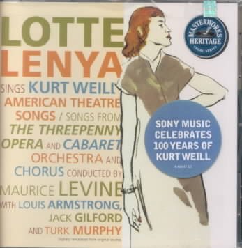 Lotte Lenya Sings Kurt Weill / Levine, Lenya, Armstrong, Gilford, et al