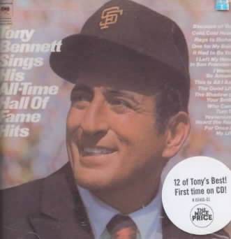 Tony Bennett Sings His All-Time Hall of Fame Hits cover
