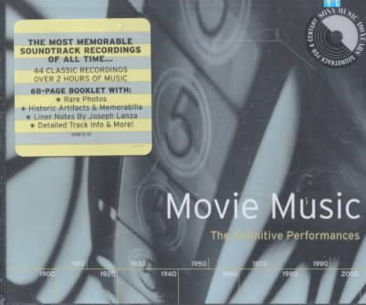 Movie Music: The Definitive Performances (Film Soundtrack Compilation) cover