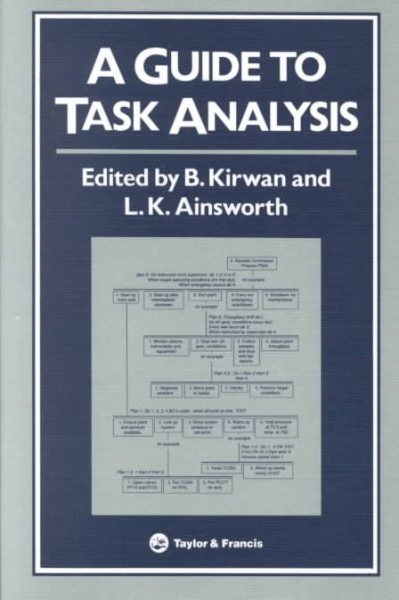 A Guide To Task Analysis: The Task Analysis Working Group cover