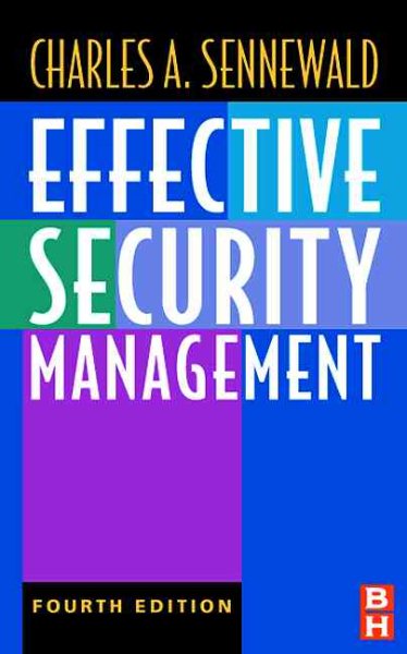 Effective Security Management cover