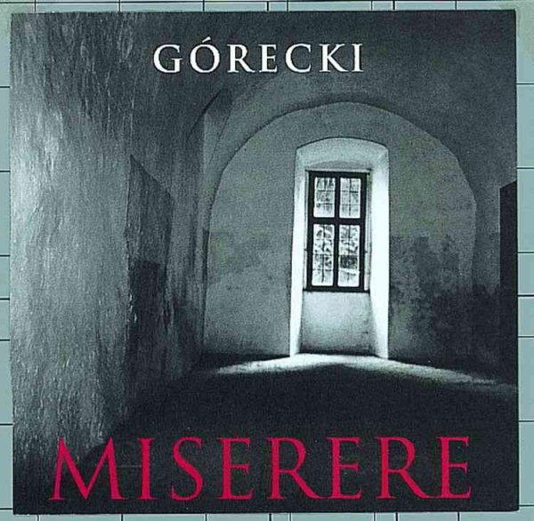 Gorecki: Miserere cover