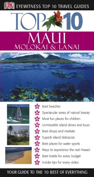 Top 10 Maui, Molokai and Lanai (Eyewitness Top 10 Travel Guides) cover