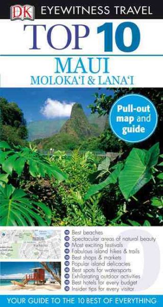 Top 10 Maui, Molokai & Lanai (Eyewitness Top 10 Travel Guides) cover