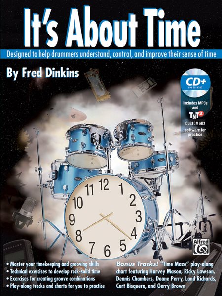 It's About Time: Designed to Help Drummers Understand, Control, and Improve Their Sense of Time, Book & CD cover