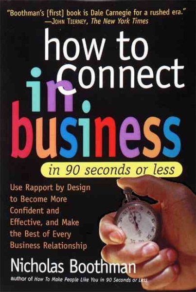 How to Connect in Business in 90 Seconds or Less cover