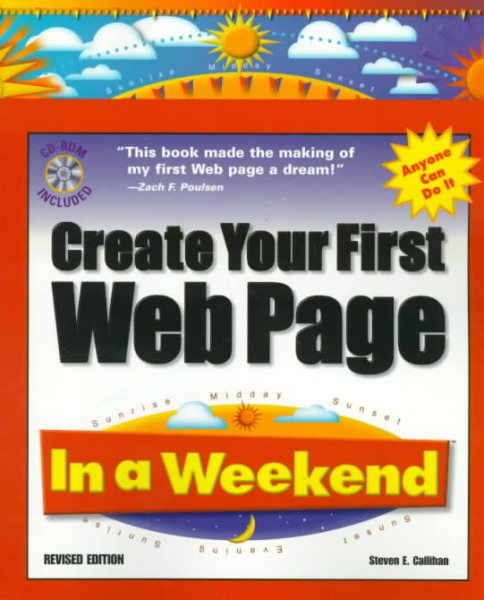 Create Your First Web Page In a Weekend cover