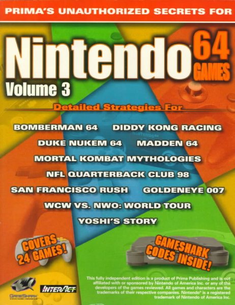 Nintendo 64 Game Secrets Unauthorized Volume 3 cover