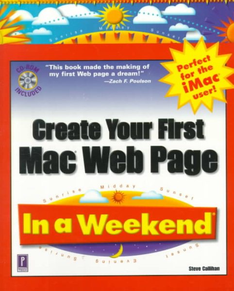 Create Your First Mac Web Page In a Weekend cover