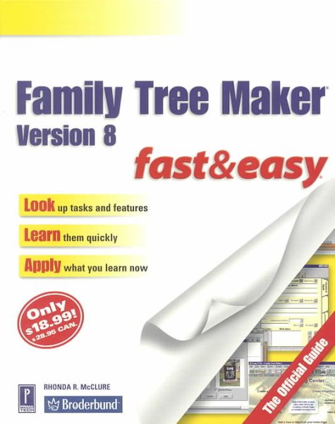 Family Tree Maker Version 8 Fast & Easy: The Official Guide cover
