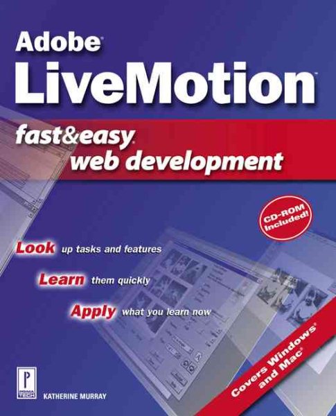 Adobe LiveMotion Fast & Easy Web Development cover