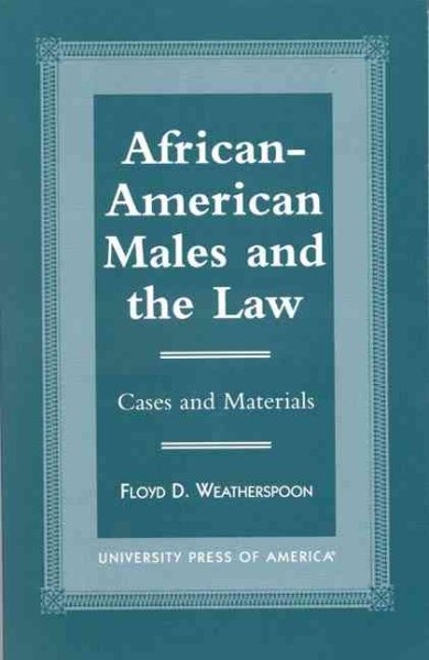 African-American Males and the Law cover