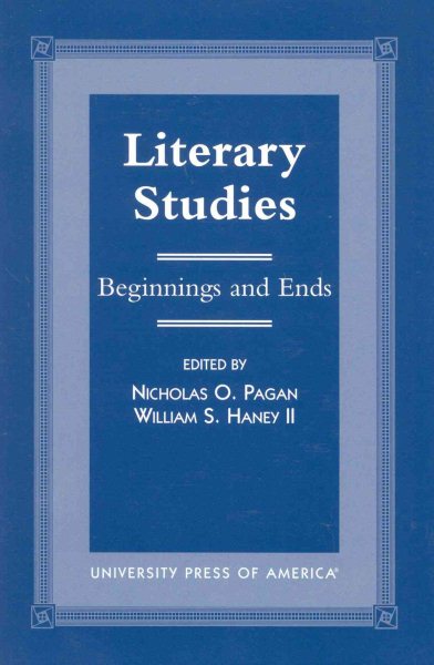 Literary Studies: Beginnings and Ends