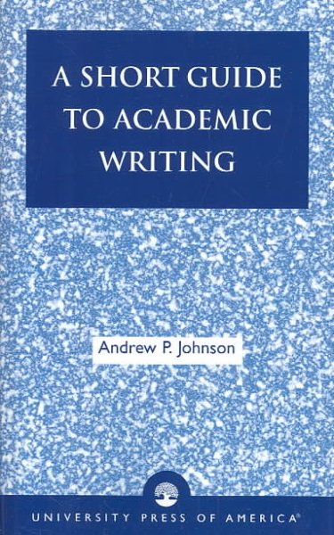Short Guide to Academic Writing cover