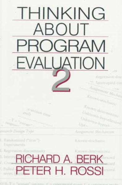 Thinking about Program Evaluation 2