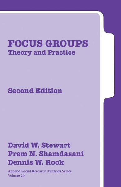 Focus Groups: Theory and Practice (Applied Social Research Methods) cover