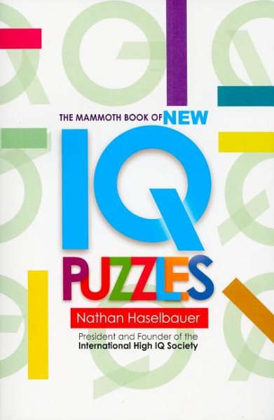 The Mammoth Book of New IQ Puzzles cover