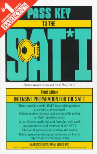 Barron's Pass Key to the Sat I (Barron's Pass Key to the Sat, 3rd ed) cover