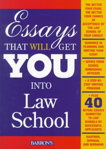 Essays That Will Get You into Law School cover