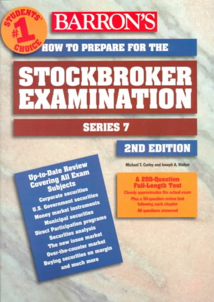 How to prepare for the Stockbroker Exam: Series 7 (BARRON'S HOW TO PREPARE FOR THE STOCKBROKER'S EXAMINATION SERIES 7) cover