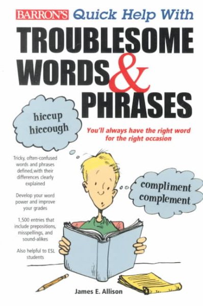 Barron's Quick Help With Troublesome Words & Phrases cover