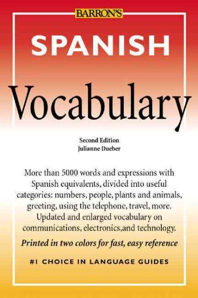 Spanish Vocabulary (Barron's Vocabulary Series) cover