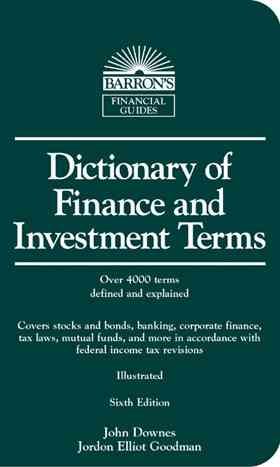 Dictionary of Finance and Investment Terms (Barron's Financial Guides) cover