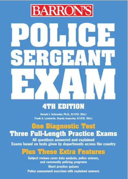 Police Sergeant Exam (BARRON'S HOW TO PREPARE FOR THE POLICE SERGEANT EXAMINATION) cover