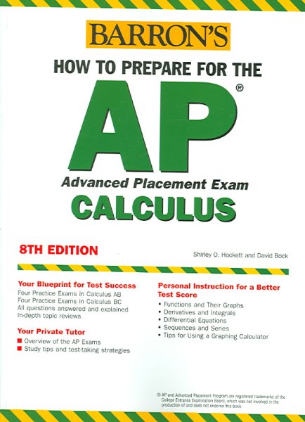 How to Prepare for the AP Calculus (BARRON'S HOW TO PREPARE FOR AP CALCULUS ADVANCED PLACEMENT EXAMINATION) cover