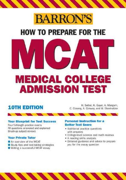 How to Prepare for the MCAT (Barron's MCAT) cover