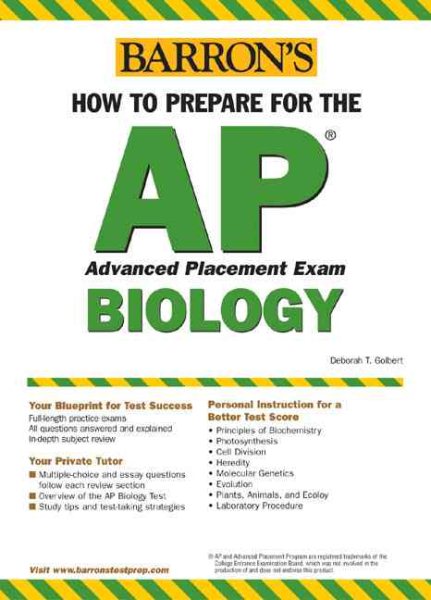 How to Prepare for the AP Biology (BARRON'S HOW TO PREPARE FOR THE AP BIOLOGY  ADVANCED PLACEMENT EXAMINATION) cover
