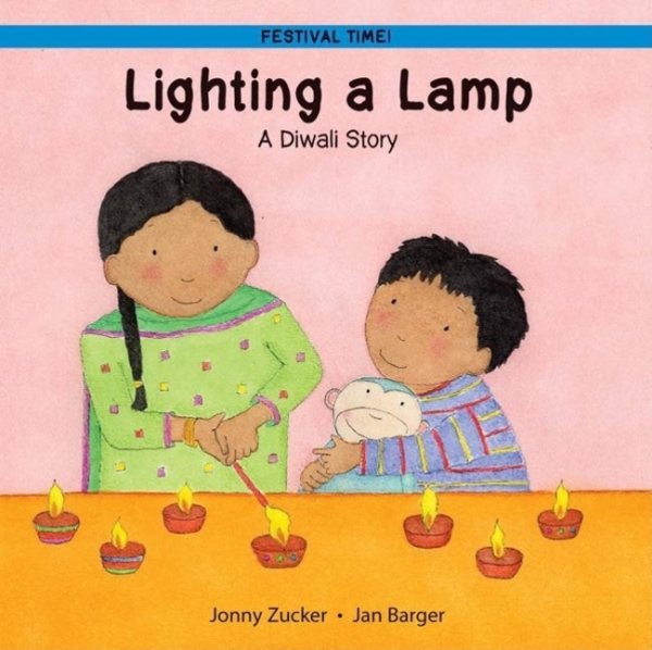 Lighting a Lamp: A Diwali Story (Festival Time Series) cover