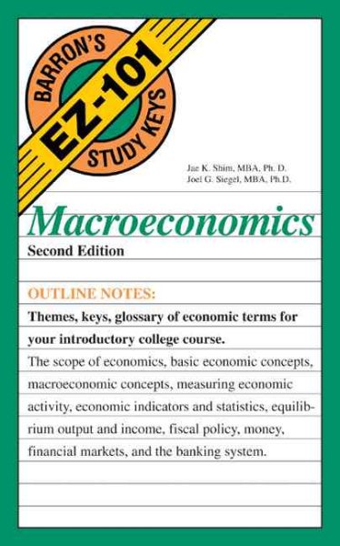 Macroeconomics (EZ-101 Study Keys) cover