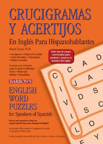 Crucigramas Y Acertijos En InglÃ©s Para Hispanohablantes: English Word Puzzles for Speakers of Spanish cover