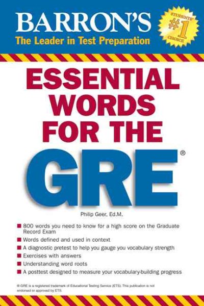 Essential Words for the GRE (Barron's Essential Words for the GRE) cover