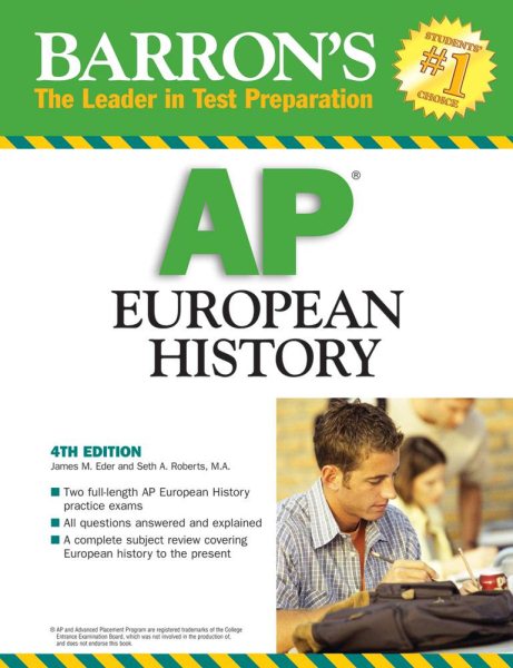 Barron's AP European History (Barron's How to Prepare for the AP European Histpry Advanced Placement Examination) cover