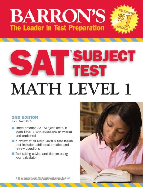 Barron's SAT Subject Test Math Level 1 (BARRON'S HOW TO PREPARE FOR THE SAT II MATHEMATICS IC) cover