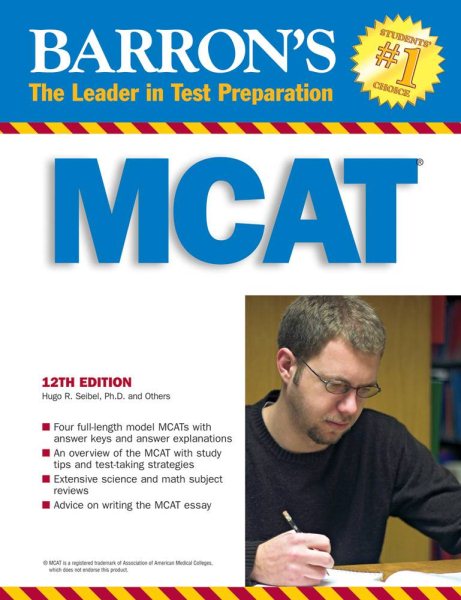 Barron's MCAT: Medical College Admission Test (BARRON'S HOW TO PREPARE FOR THE NEW MEDICAL COLLEGE ADMISSION TEST MCAT) cover