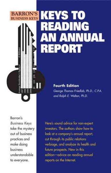 Keys to Reading an Annual Report (Barron's Business Keys) cover