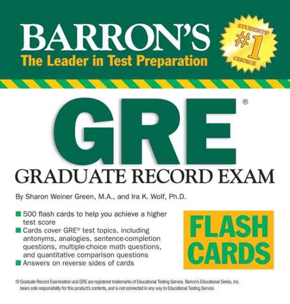 Barron's GRE Flash Cards cover
