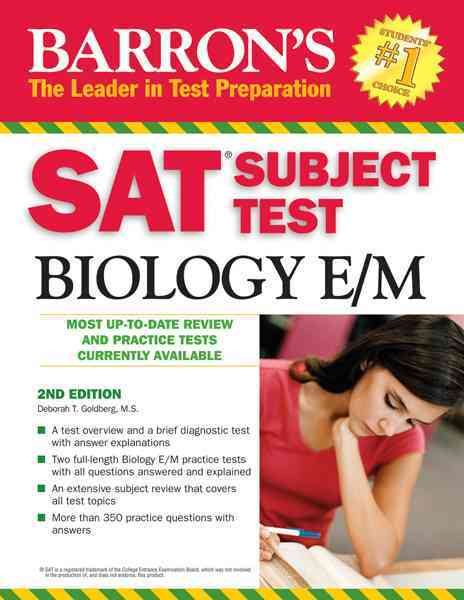 Barron's SAT Subject Test Biology E/M (Barron's: the Leader in Test Preparation) cover