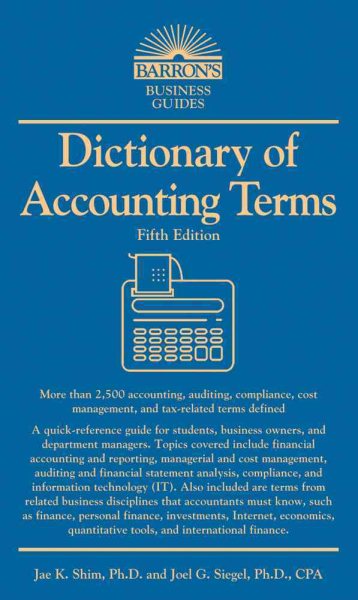 Dictionary of Accounting Terms (Barron's Business Dictionaries) cover