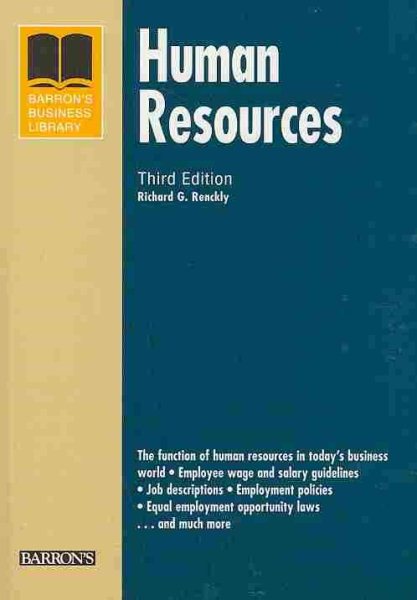 Human Resources (Barron's Business Library Series)
