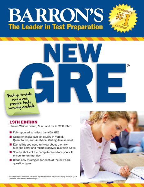 Barron's New GRE: Graduate Record Examination (Barron's GRE) cover