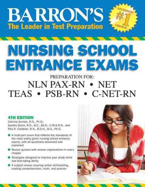 Barron's Nursing School Entrance Exams (Barron's Entrance Exams) cover