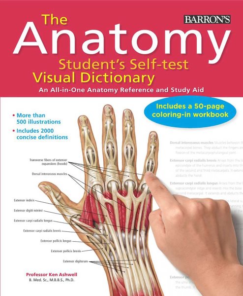 Anatomy Student's Self-Test Visual Dictionary: An All-in-One Anatomy Reference and Study Aid (Barron's Visual Dictionaries) cover