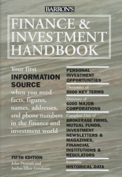 Barron's Finance & Investment Handbook (5th ed) cover