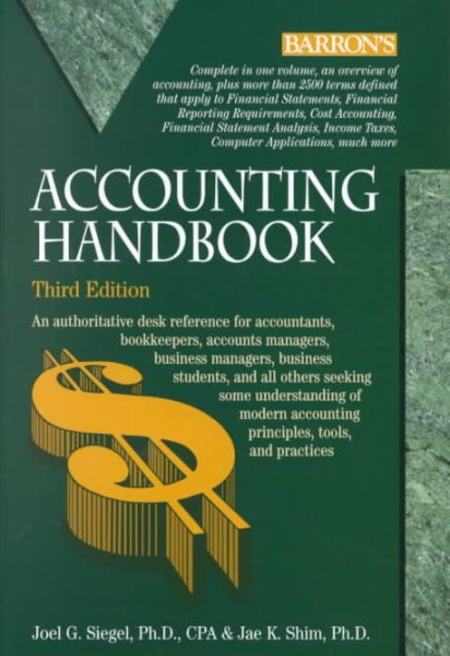 Accounting Handbook (Barron's Accounting Handbook) cover